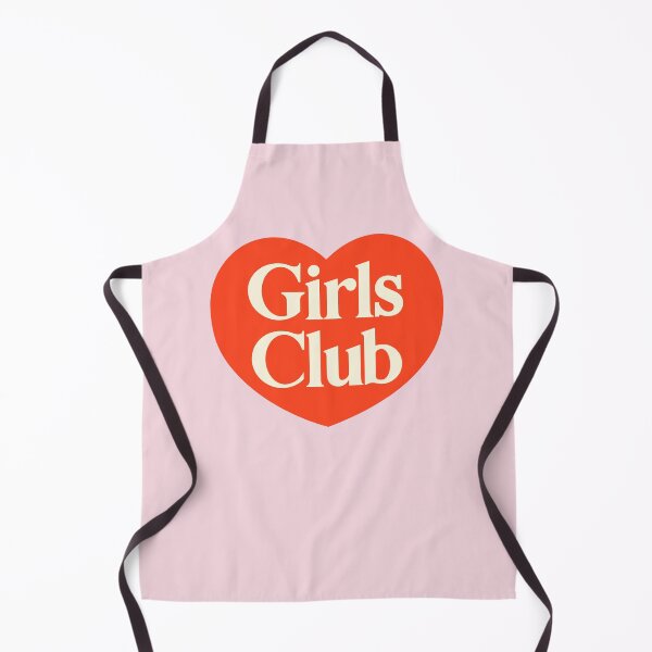 Item preview, Girls Club Red Heart - Decorative Typography Text designed and sold by heyluckyseven.