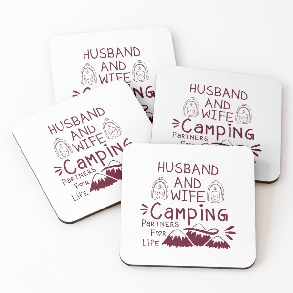 Item preview, Husband And Wife Camping Partners For Life Funny Romantic Camping Lovers Gift Perfect Love Adorable Camp Cool Quote designed and sold by pedrored369.