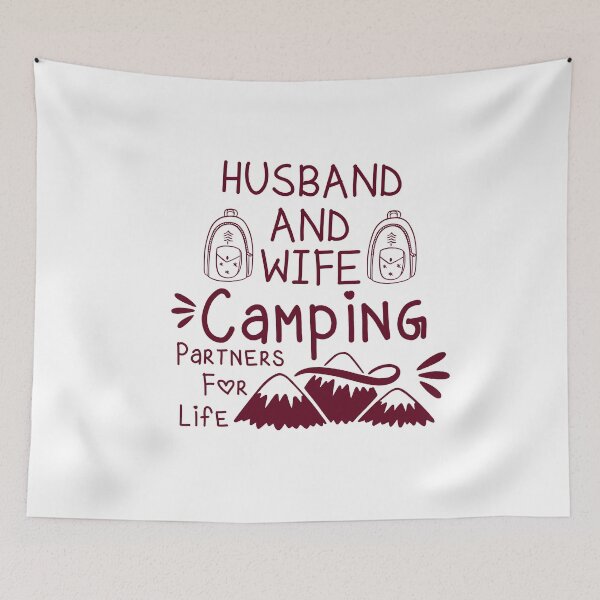 Item preview, Husband And Wife Camping Partners For Life Funny Romantic Camping Lovers Gift Perfect Love Adorable Camp Cool Quote designed and sold by pedrored369.