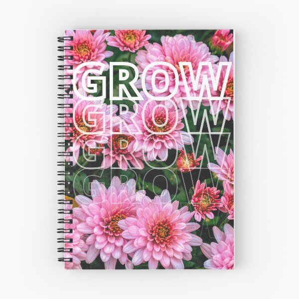 Item preview, GROW (above) - Vibrant Pink Flowers designed and sold by AliceSLee.