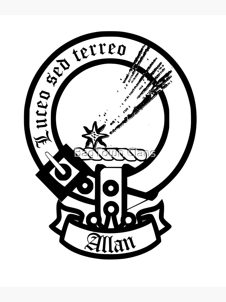 "Allan Scottish Clan Surname crest" Poster by ljrigby Redbubble