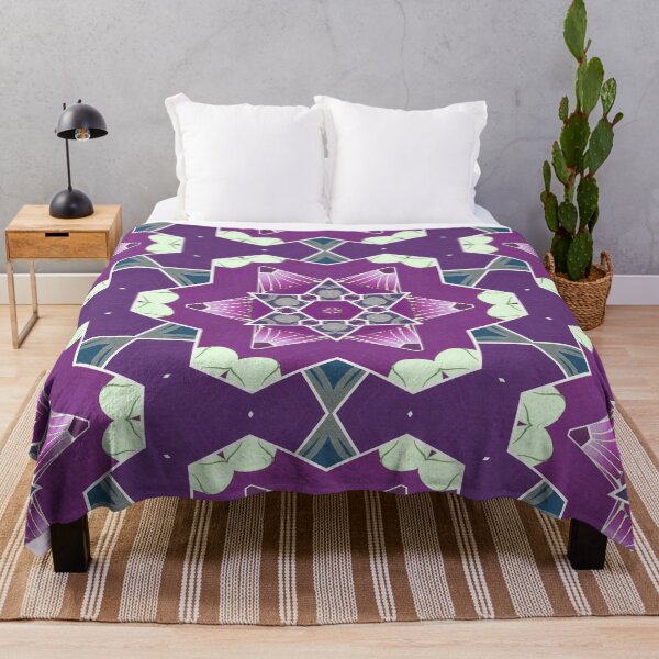 Item preview, Vintage Ultraviolet Star Shape Geometric Turkish Tile designed and sold by SeaChangeDesign.