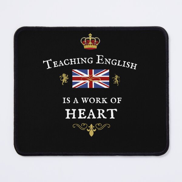 Item preview, TEACHING ENGLISH, IS A WORK OF HEART designed and sold by Krafty  Arts Studio.