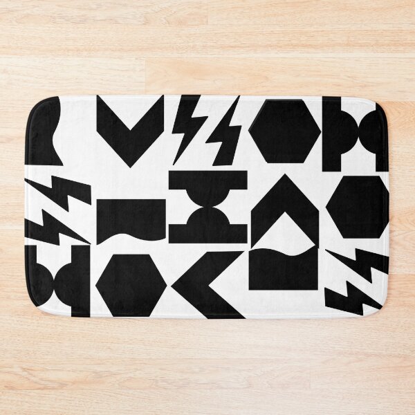 Item preview, Simple Shapes Mod Geometric Pattern in Black and White designed and sold by Ferocious-Pear.
