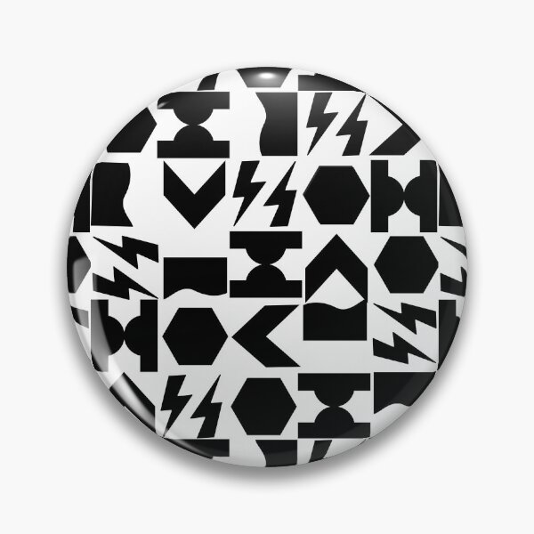 Item preview, Simple Shapes Mod Geometric Pattern in Black and White designed and sold by Ferocious-Pear.