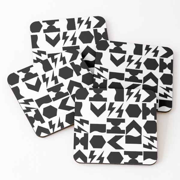 Item preview, Simple Shapes Mod Geometric Pattern in Black and White designed and sold by Ferocious-Pear.