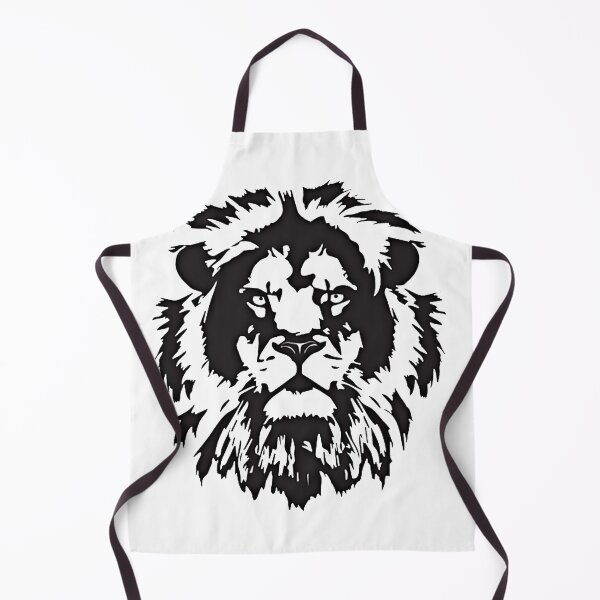 Item preview, The king of the jungle the face of a lion in black and white designed and sold by Alma fortalecida1.