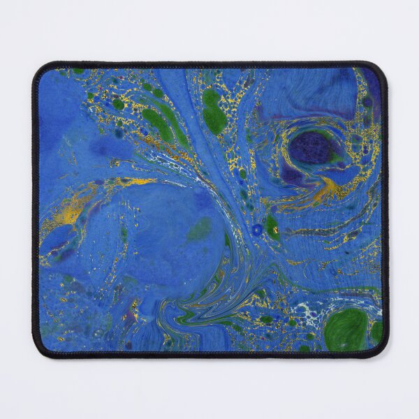 Item preview, Marbling ,blue,green and gold designed and sold by Sue Zipkin.