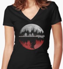 Fremde Dinge Shirt mit V-Ausschnitt