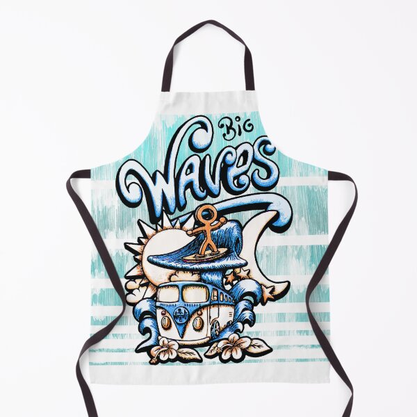 Item preview, Big Waves Surf Life Style Illustration Graffiti designed and sold by Horizon Illustration Motor Company.