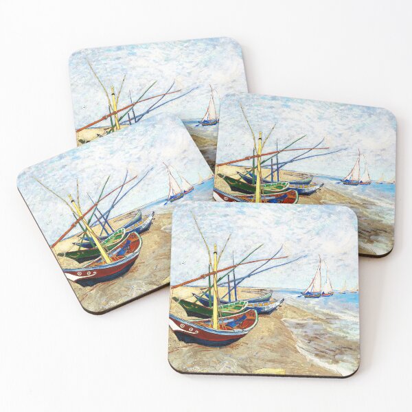 Item preview, Fishing Boats On The Beach At Saintes-Maries designed and sold by TheArtShop0528.