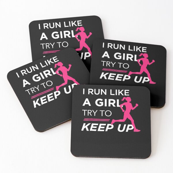 Item preview, TShirt For Female Runners - I Run Like a Girl Try to Keep Up designed and sold by basajbviner.