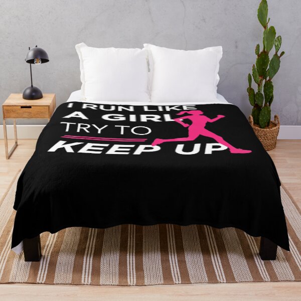 Item preview, TShirt For Female Runners - I Run Like a Girl Try to Keep Up designed and sold by basajbviner.