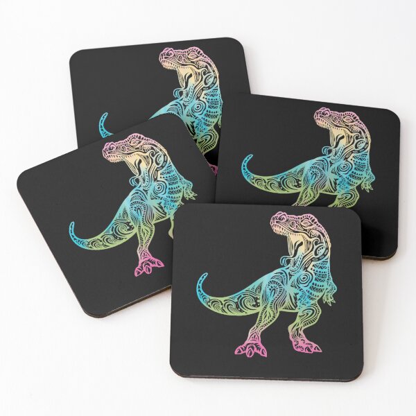 Item preview, Funny T Rex Dinosaur Mandala Colorful Design designed and sold by DadJokeDescript.