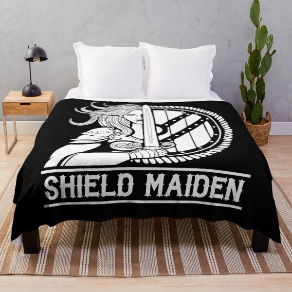 Item preview, Viking Shield Maiden Female Warrior Norse Mythology T-Shirt designed and sold by basajbviner.