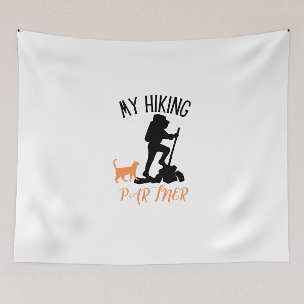 Item preview, Happiness Is A Day Spent Hiking With My Cat - Cat Enthusiast designed and sold by sorryimbusy.