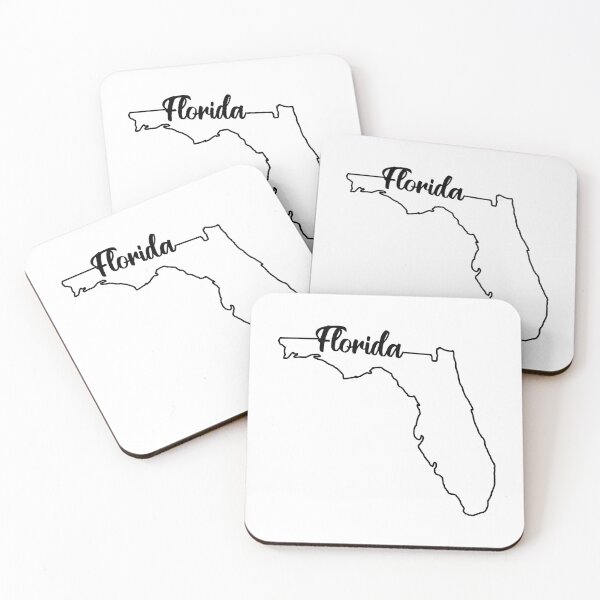 Artikelvorschau, Umriss des Staates Florida entworfen und verkauft von EvolvClothing.