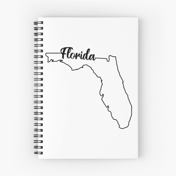 Artikelvorschau, Umriss des Staates Florida entworfen und verkauft von EvolvClothing.