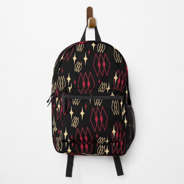 Item preview, Red Gold Black Retro Vintage Pattern - MCM - Mid-Century Modern  designed and sold by CattlettArt.