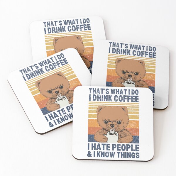 Item preview, I Drink Coffe and Hate People Trendy Coffee designed and sold by DadJokeDescript.
