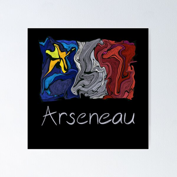 Item preview, Acadian Flag pastel liquid mosaic Arseneau  - Drapeau acadien mosaïque liquide pastel vitrail Arseneau  designed and sold by ColoursOfFrance.