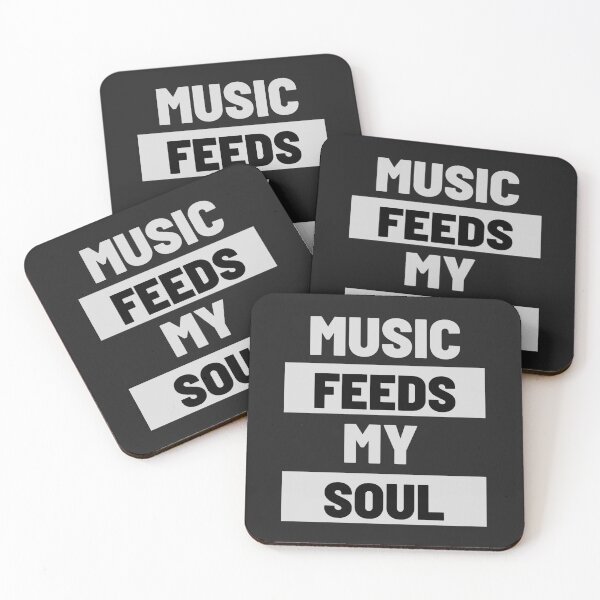 Item preview, Music Feeds My Soul For Music Lover | Black designed and sold by Nepaz-Designs.