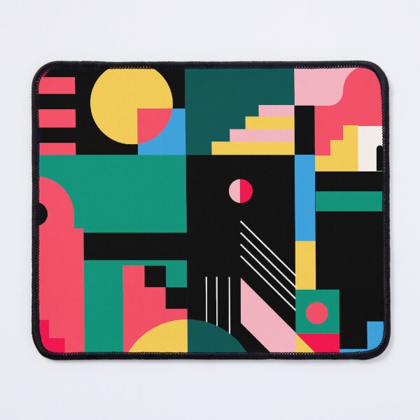 Item preview, Retro style Colourful Geometric Pillows & Totes,  A-Line Dresses,  Masks, SocksLeggings, Graphic T-Shirts, Aprons,  designed and sold by Phani45.