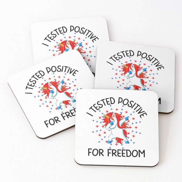 Item preview, I tested positive for freedom, Fun print for people who like freedom, dabbing unicorns and being awesome designed and sold by Auntieck.