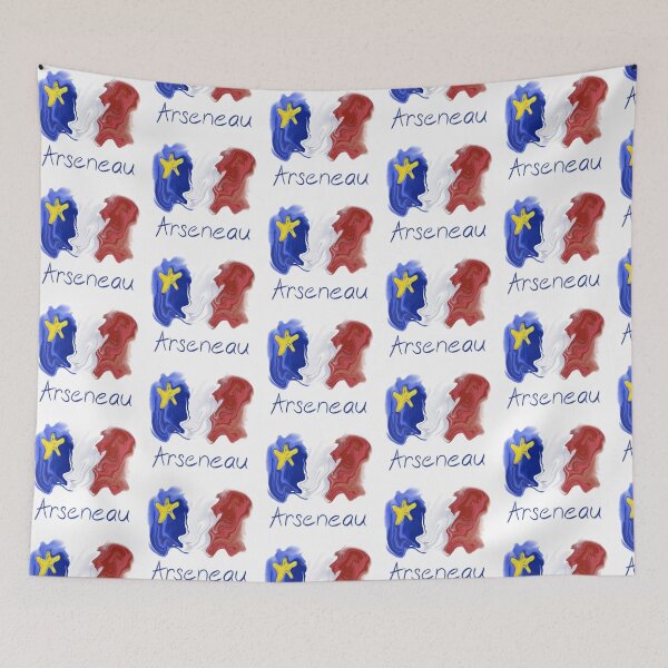 Item preview, Acadian Flag pastel liquid Arseneau  - Drapeau acadien liquide pastel Arseneau   designed and sold by ColoursOfFrance.