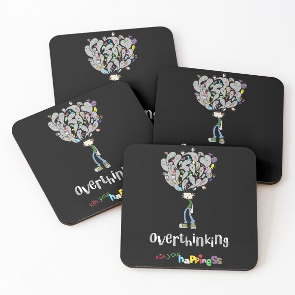 Item preview, Overthinking kills your happiness_1 designed and sold by mrGoodwin90.
