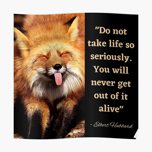 do-not-take-life-so-seriously-elbert-hubbard-quote-poster-for-sale