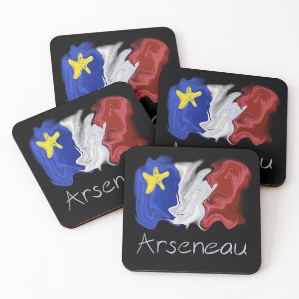 Item preview, Acadian Flag pastel liquid Arseneau - Drapeau acadien liquide pastel Arseneau  designed and sold by ColoursOfFrance.