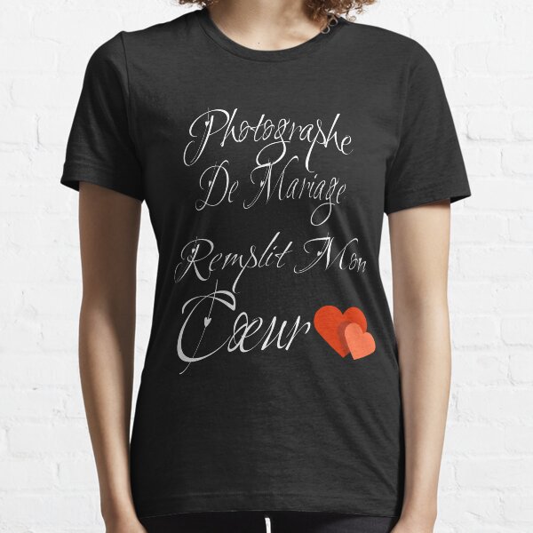 Valentines Day For The Wedding Photographer Funny Gift - Wedding Photographer Fills My Heart Essential T-Shirt
