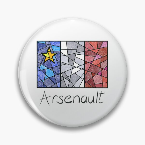 Item preview, Acadian Flag pastel mosaic Arsenault - Drapeau acadien mosaïque pastel vitrail Arsenault designed and sold by ColoursOfFrance.