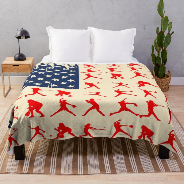 Item preview, SOFTBALL AMERICAN FLAG designed and sold by chanchan79.