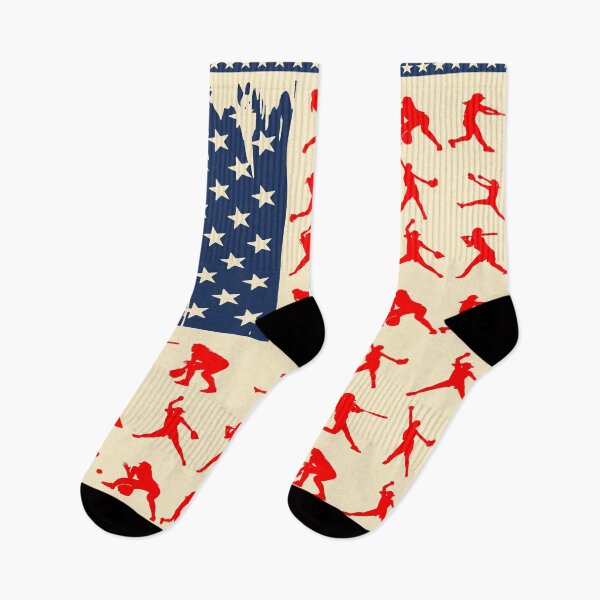 Item preview, SOFTBALL AMERICAN FLAG designed and sold by chanchan79.