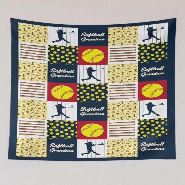 Item preview, Softball Grandma - Patchwork Ball designed and sold by chanchan79.
