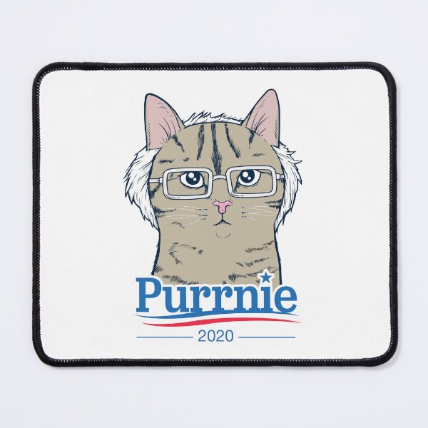 Item preview, Purrnie Sanders Political Cat, Cat Politics Illustration by the PizzaCat designed and sold by pizzacatparty.