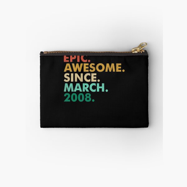 Item preview, 14 Years Old Epic Awesome Since March 2008 14th Birthday T-Shirt designed and sold by neavedvgur.