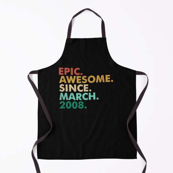 Item preview, 14 Years Old Epic Awesome Since March 2008 14th Birthday T-Shirt designed and sold by neavedvgur.