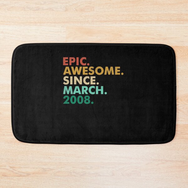 Item preview, 14 Years Old Epic Awesome Since March 2008 14th Birthday T-Shirt designed and sold by neavedvgur.