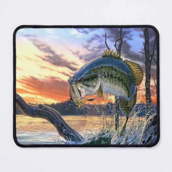 bass fishing wallpaper Art Board Print for Sale by chanchan79