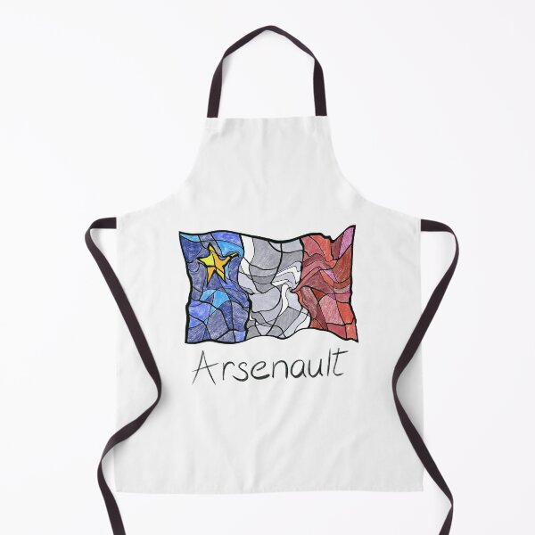 Item preview, Acadian Flag pastel liquid mosaic Arsenault  - Drapeau acadien mosaïque liquide pastel vitrail Arsenault designed and sold by ColoursOfFrance.