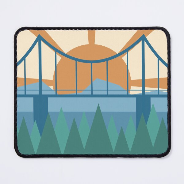 Item preview, Bright Sunrise Over the Bridge designed and sold by TheeForestFox Shop.
