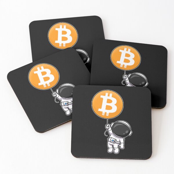Item preview, Astronaut Holding Rising Bitcoin Balloon Crypto Design T-Shirt designed and sold by beyllawrube.