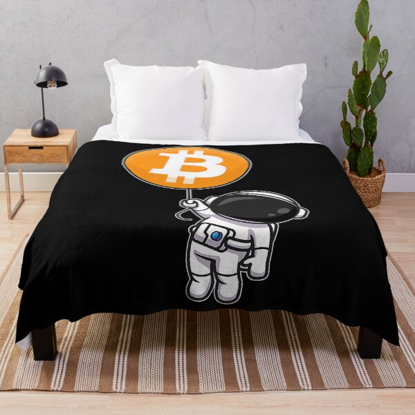 Item preview, Astronaut Holding Rising Bitcoin Balloon Crypto Design T-Shirt designed and sold by beyllawrube.