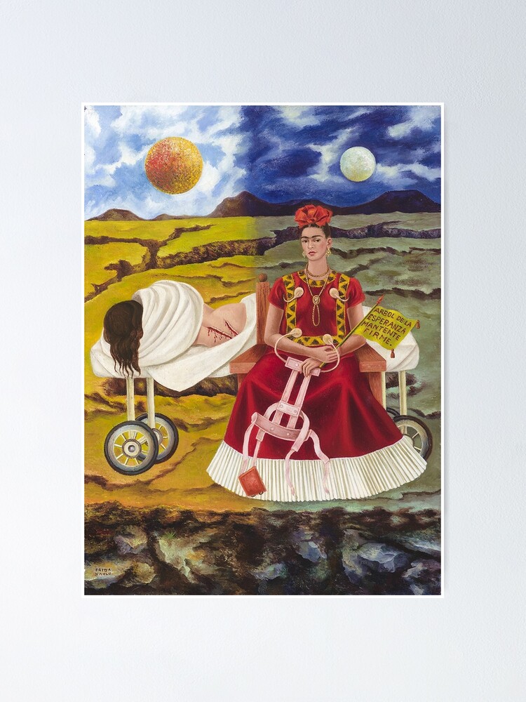 Baum Der Hoffnung Bleib Standhaft Frida Kahlo Poster Von Artshapeshift Redbubble 9137