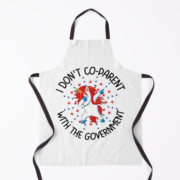 Item preview, I don't co-parent with the government, Fun print for people who like freedom, dabbing unicorns and being awesome designed and sold by Auntieck.