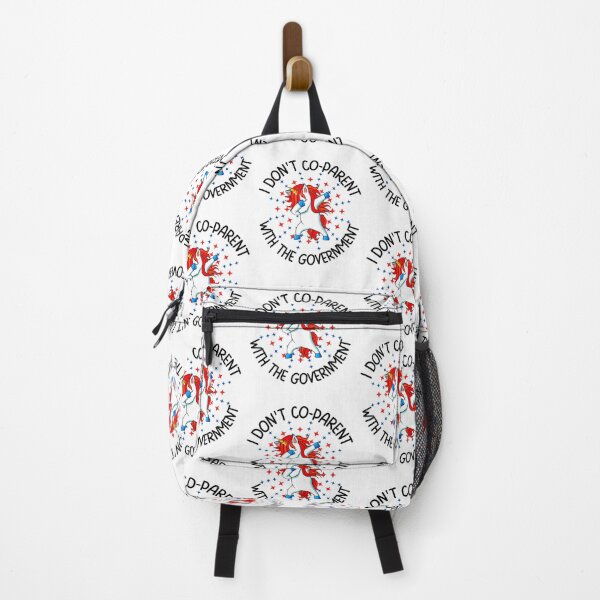 Item preview, I don't co-parent with the government, Fun print for people who like freedom, dabbing unicorns and being awesome designed and sold by Auntieck.
