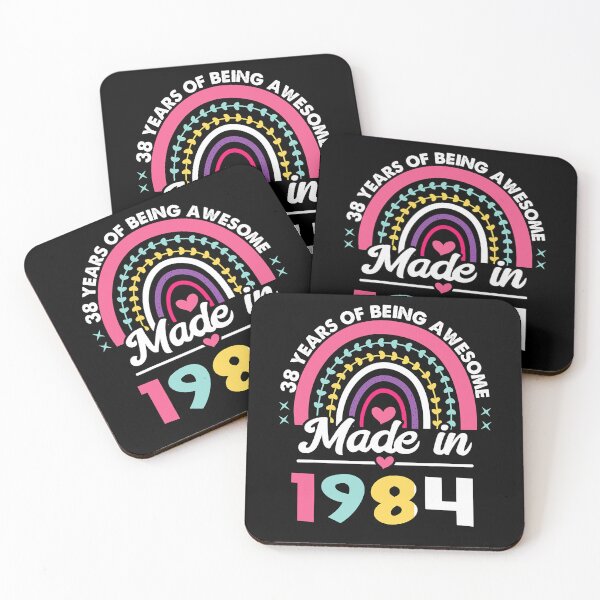 Item preview, 38 Years Old Gifts 38th Birthday Born in 1984 Women Girls T-Shirt designed and sold by neavedvgur.